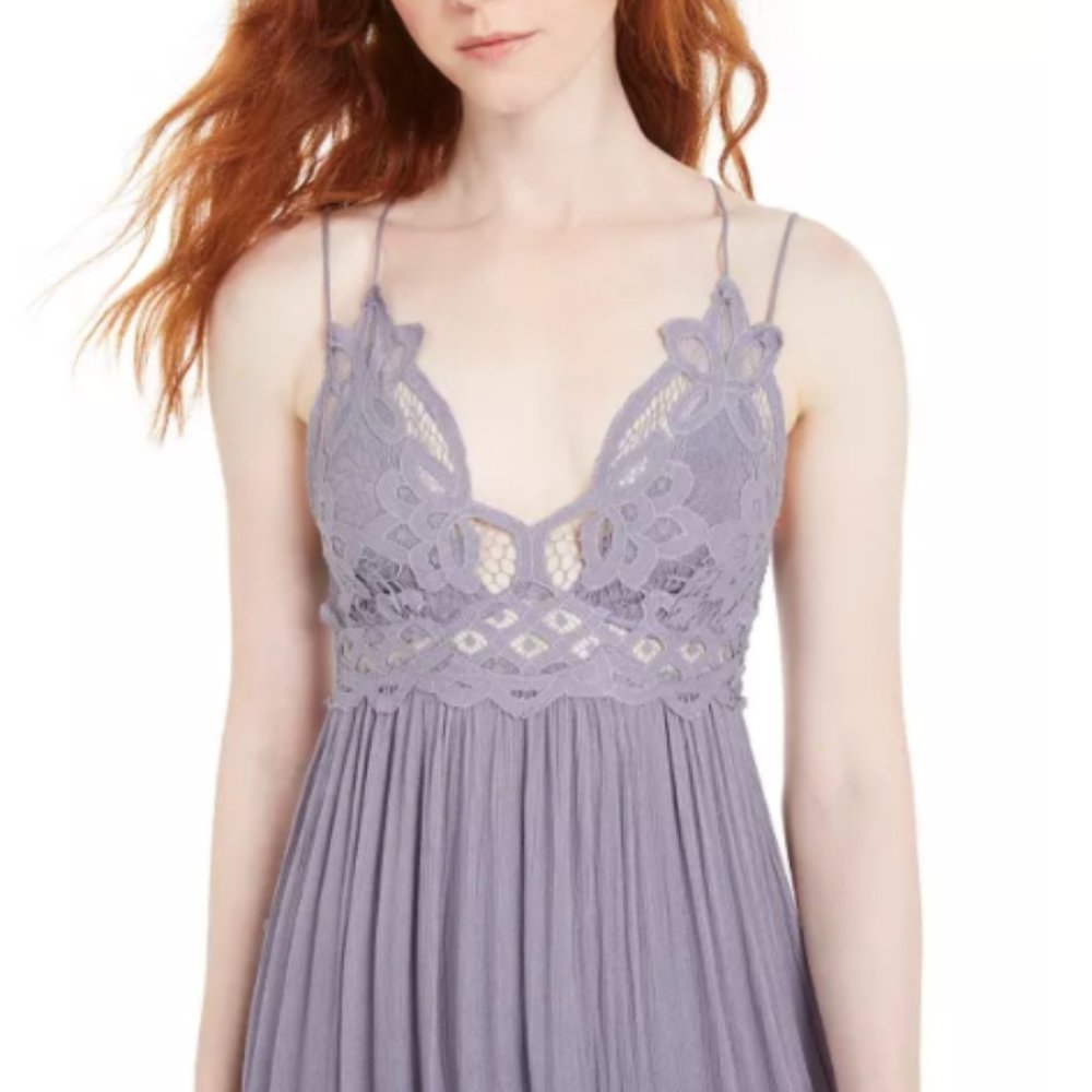 FREE PEOPLE | Women's Adella Maxi Dress | Small | Grey